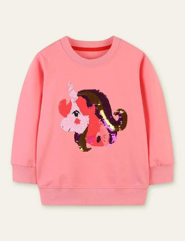 Sequined Unicorn Sweatshirt - Mini Taylor