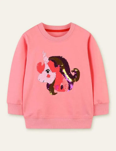Sequined Unicorn Sweatshirt - Mini Taylor