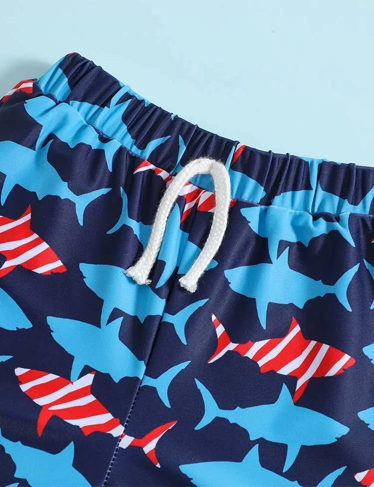 Shark Full Printed Swimming Shorts - Mini Taylor