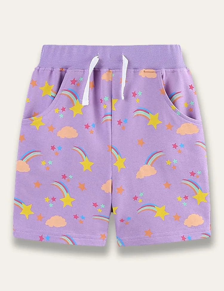 Shooting Star Print Shorts - Mini Taylor