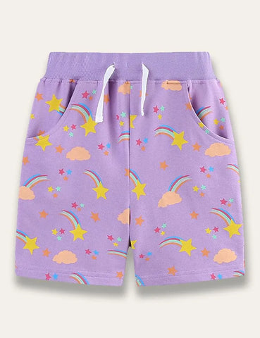 Shooting Star Print Shorts - Mini Taylor