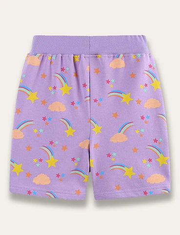 Shooting Star Print Shorts - Mini Taylor
