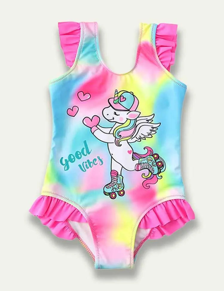 Skating Unicorn Swim Suit - Mini Taylor