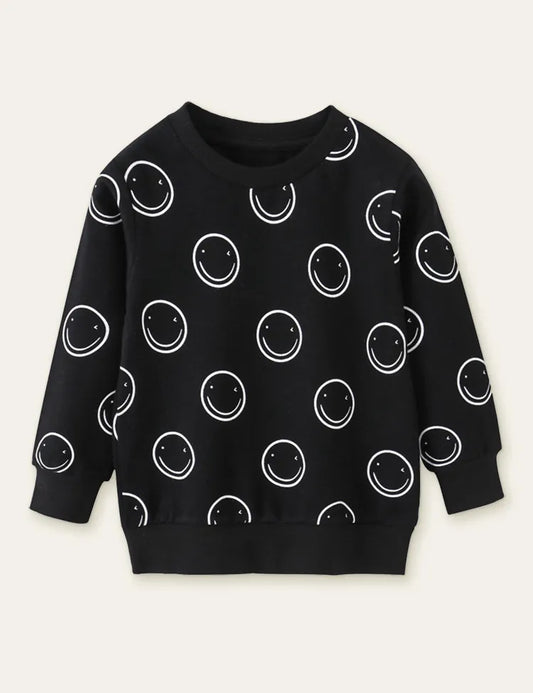 Smiley Printed Sweatshirt - Mini Taylor