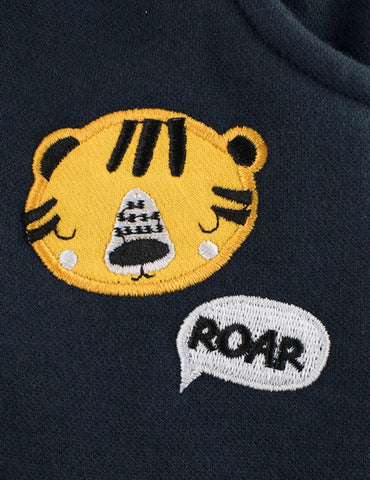 Snoring Tiger Appliqué Sweatpants - Mini Taylor