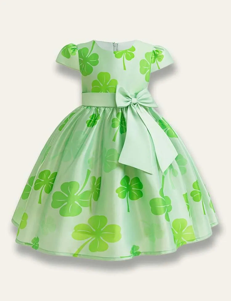 St. Patrick's Day Clover Printed Dress - Mini Taylor