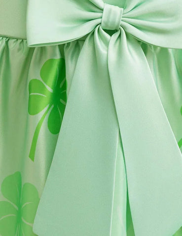 St. Patrick's Day Clover Printed Dress - Mini Taylor