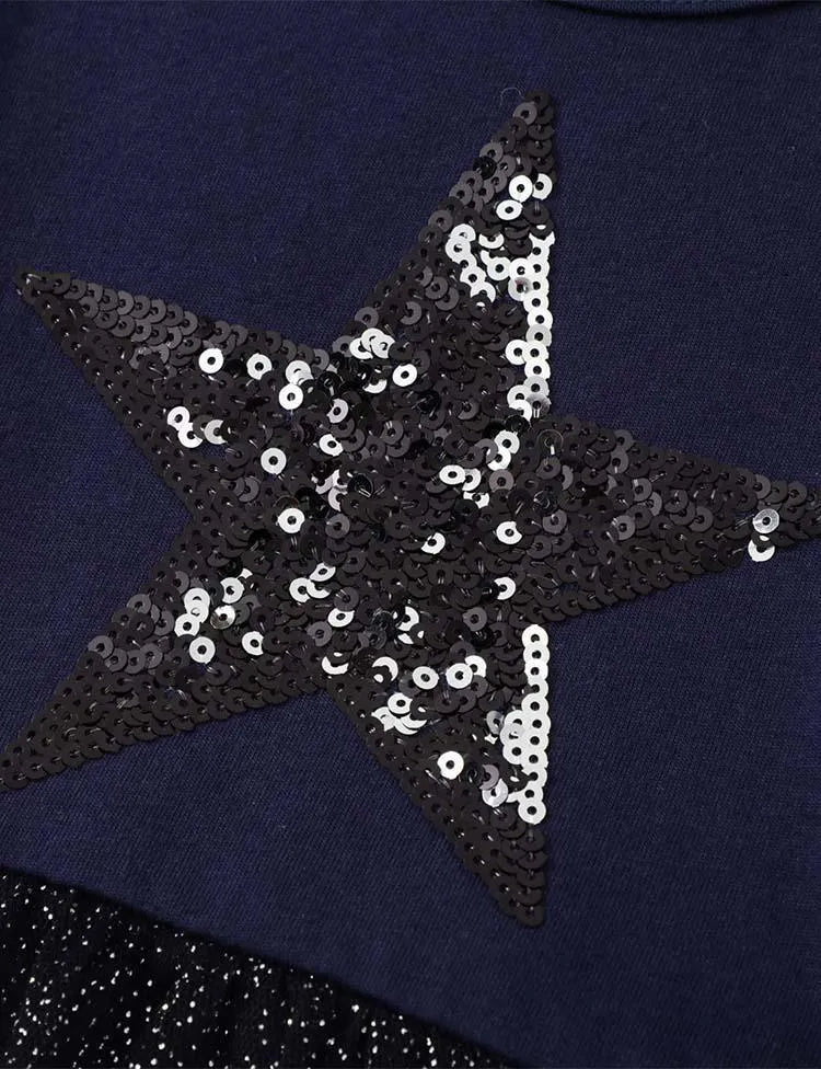 Star Sequin Mesh Dress - Mini Taylor