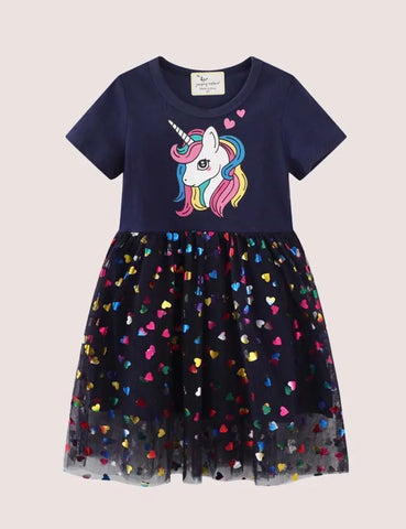 Star Sequin Mesh Dress - Mini Taylor