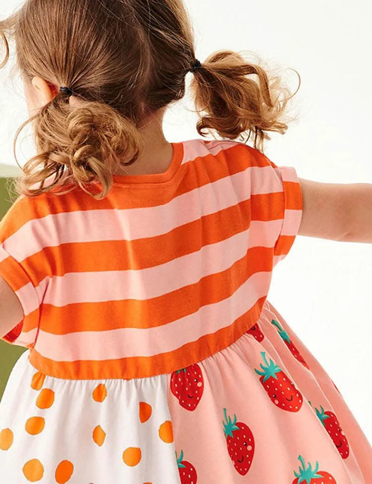 Strawberry Appliqué Dress - Mini Taylor