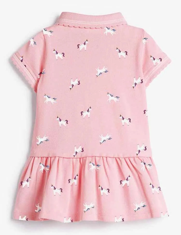 Strawberry Polka Dot Polo Dress - Mini Taylor