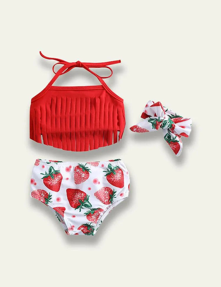 Strawberry Tassel Swim Suit - Mini Taylor