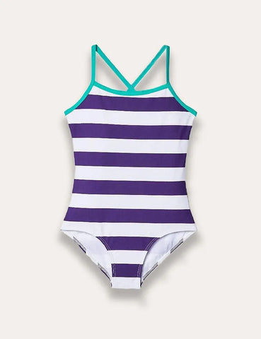 Striped One-piece Swimsuit - Mini Taylor