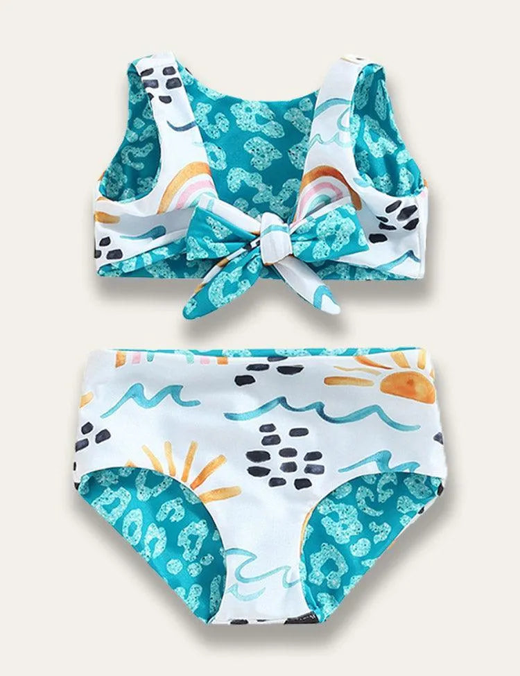 Summer Multi-color Fresh Printed Swimsuit - Mini Taylor
