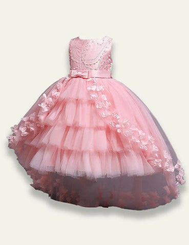 Tail Lace Fluffy Mesh Dress - Mini Taylor