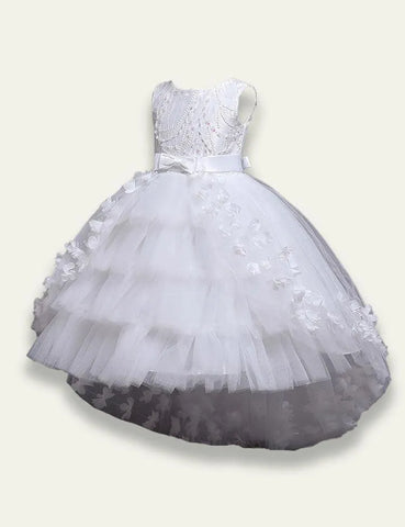 Tail Lace Fluffy Mesh Dress - Mini Taylor