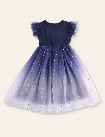 Today Only - Starry Sky Mesh Party Dress - Mini Taylor