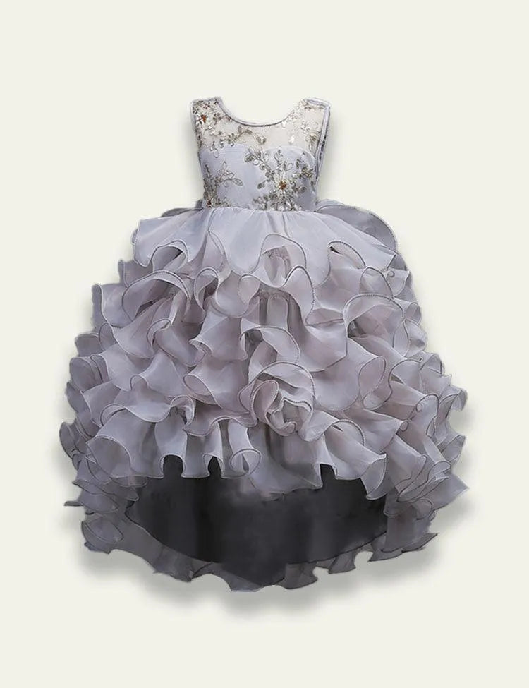 Trailing Cake Puffy Party Dress - Mini Taylor