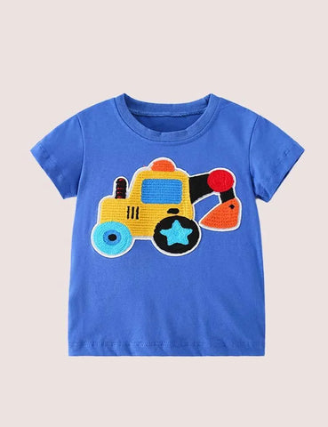 Truck Appliqué T-shirt - Mini Taylor