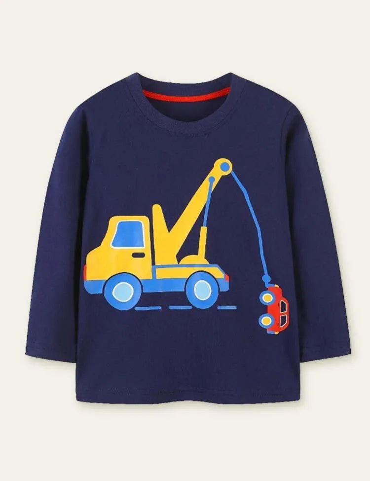 Truck Printed Long-Sleeve T-shirt - Mini Taylor