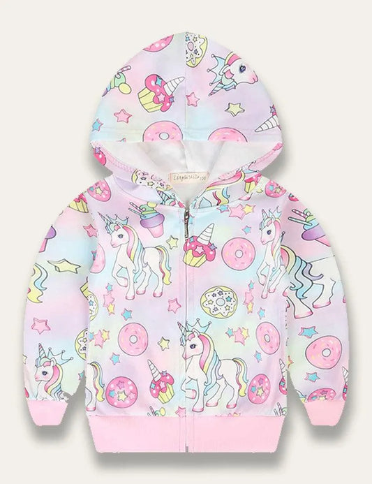 Unicorn Cute Hooded Jacket - Mini Taylor