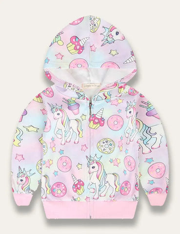 Unicorn Cute Hooded Jacket - Mini Taylor