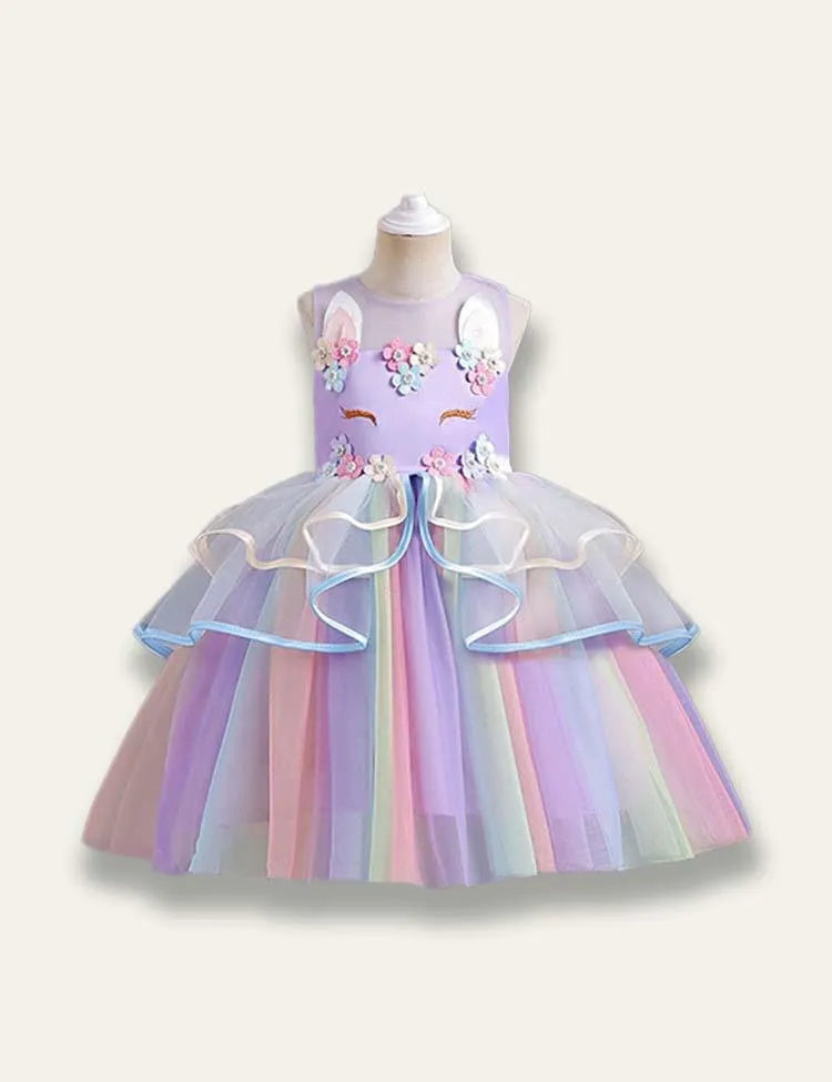 Unicorn Fluffy Princess Tulle Dress - Mini Taylor