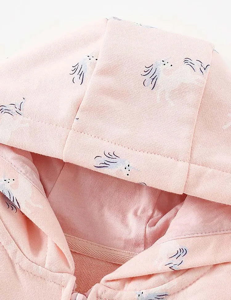 Unicorn Print Hooded Jacket - Mini Taylor