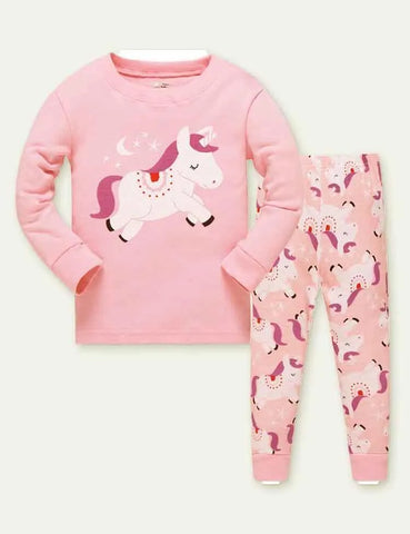 Unicorn Print Pajamas - Mini Taylor