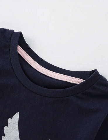 Unicorn Printed Long Sleeve T-shirt - Mini Taylor