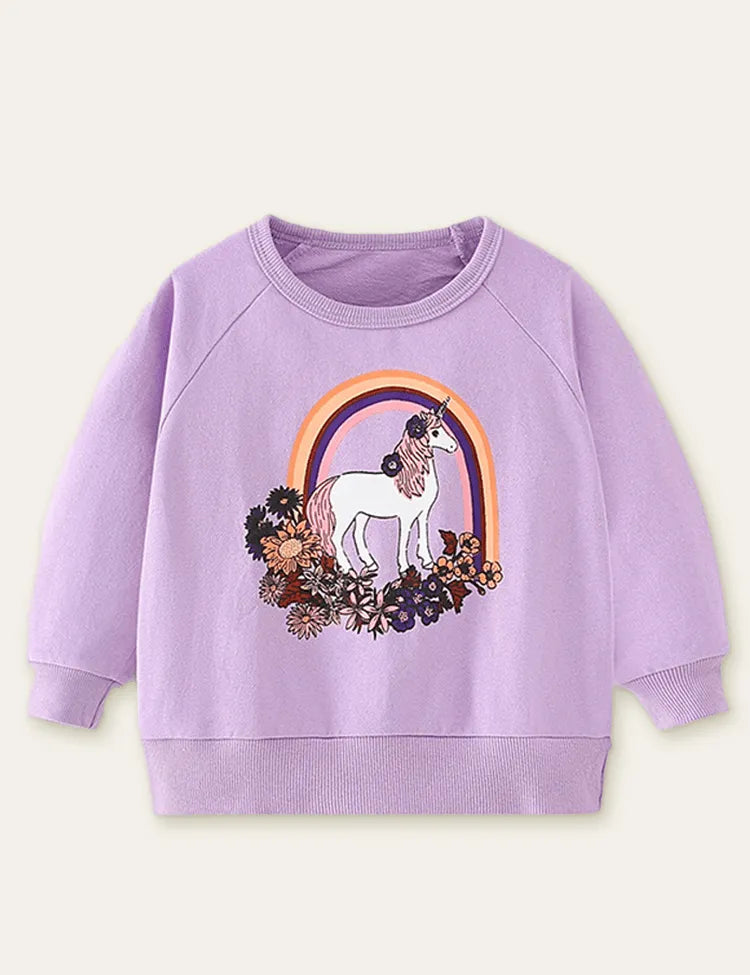 Unicorn Printed Sweatshirt - Mini Taylor