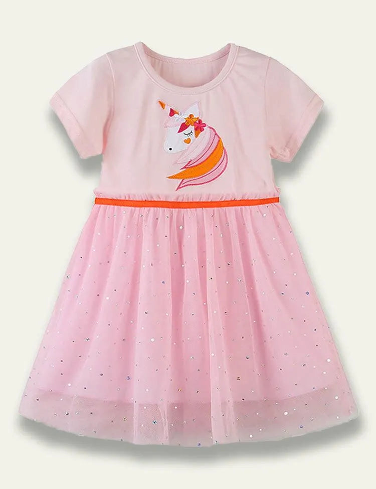 Unicorn Sequins Tulle Dress - Mini Taylor