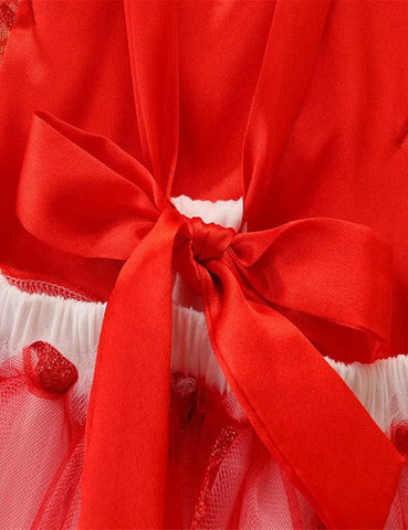 Valentine's Day Tulle Romper Dress - Mini Taylor