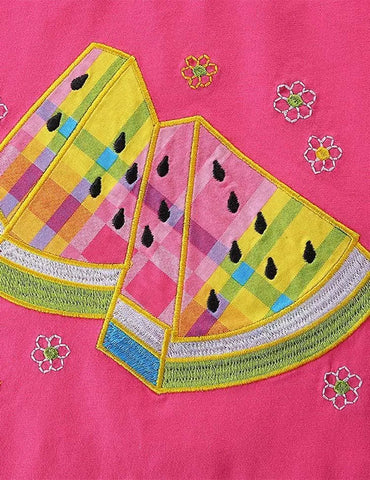 Watermelon Embroidered Sleeveless Set - Mini Taylor